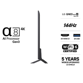 LG 65" QNED evo MiniLED QNED85 4K AI TV - 2026