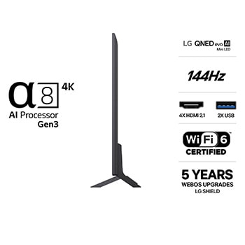 LG 75" QNED evo MiniLED QNED85 4K AI TV - 2026
