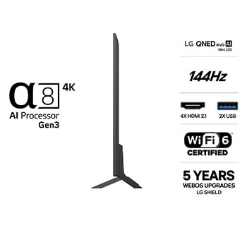 LG 86" QNED evo MiniLED QNED85 4K AI TV - 2026