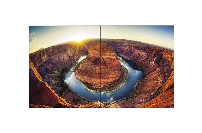 Vy framifrån av 49" 500 nits FHD 0.9mm Even Bezel Video Wall 49VM5C