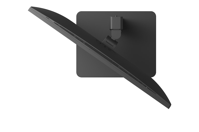 vy ovanifrån av -15 graders svängd skärm