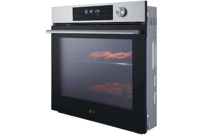 76L A+, Inbyggnadsugn i rostfritt stål med Instaview, rengöringssystemet Blue EasyClean samt teleskopskenor