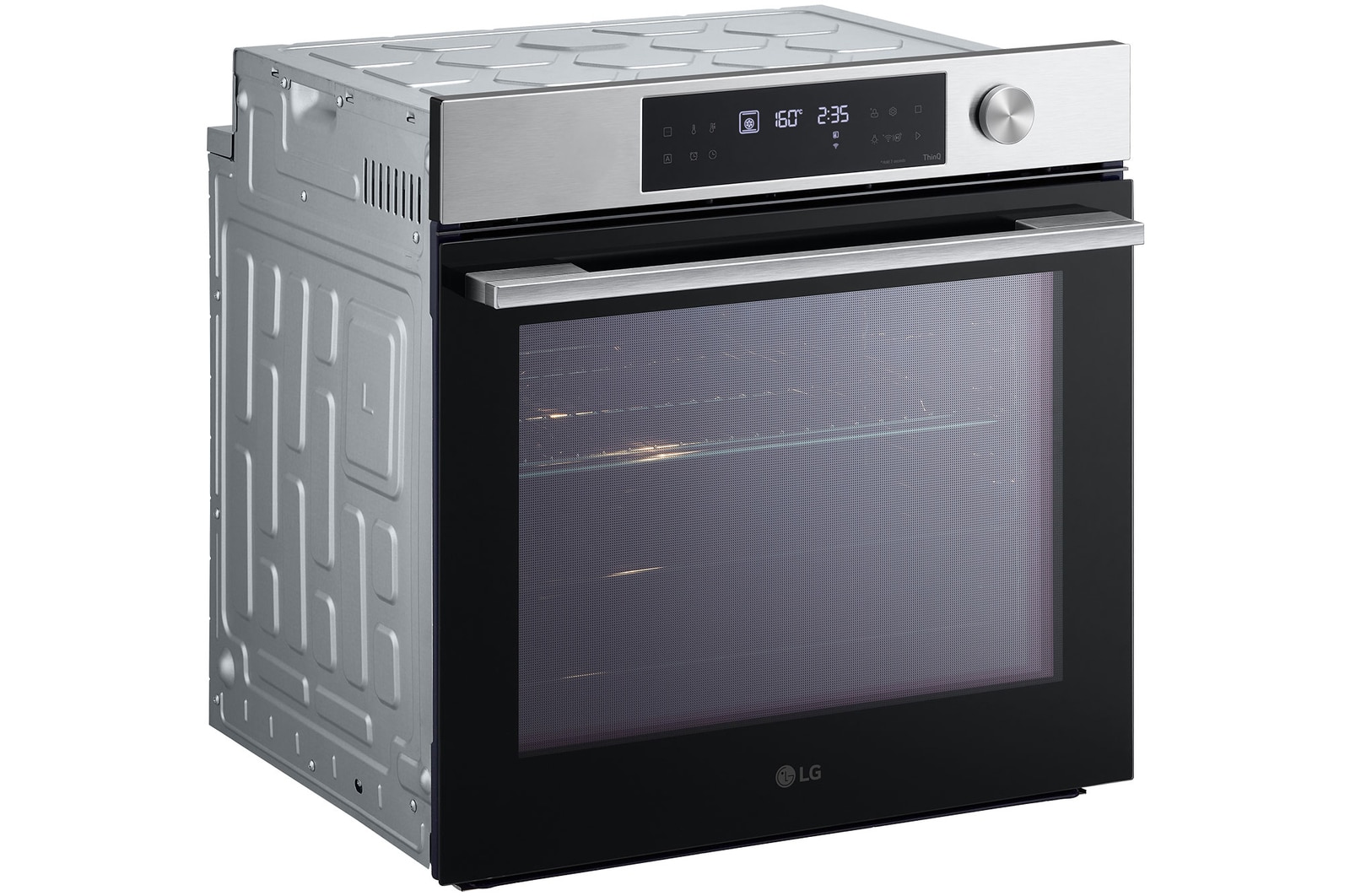 LG 76L A+, Inbyggnadsugn i rostfritt stål med InstaView™ och 10 min EasyClean, WSED7612S