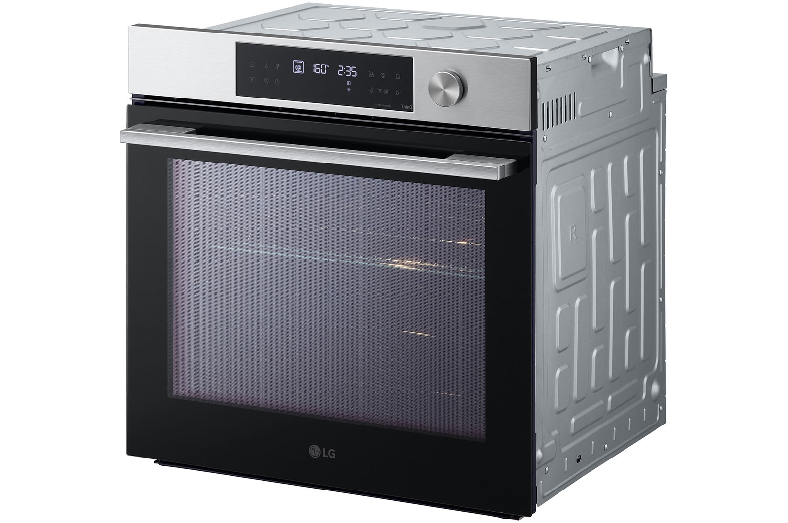 LG 76L A+, Inbyggnadsugn i rostfritt stål med InstaView™ och 10 min EasyClean, WSED7612S