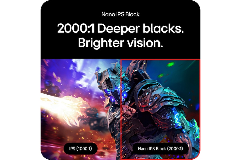 LG 27" UltraGear™ UHD 240Hz 4K Nano IPS Black spelskärm | 1ms (GtG), DP 2.1, DisplayHDR 600, 27G850A-B