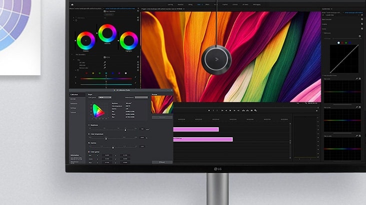 Hitta den exakta färgbalansen du letar efter, med programvaran LG Calibration Studio.	