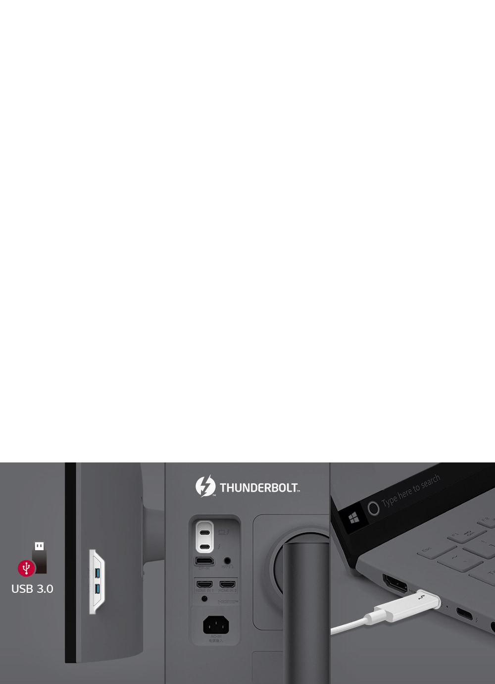 Thunderbolt™ 4 och flera portar ger enkel kontroll och anslutning.