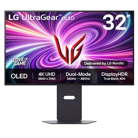 LG UltraGear 32GS95UV 32インチ 4K UHD LG UltraGear™ 32 inch OLED 4K UHD 240Hz Gaming Monitor - 32GS95UE