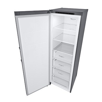 LG 324L Fristående frys (Shiny Steel) - Energiklass D, Total No Frost, Express Freeze, GFT41PZGSF