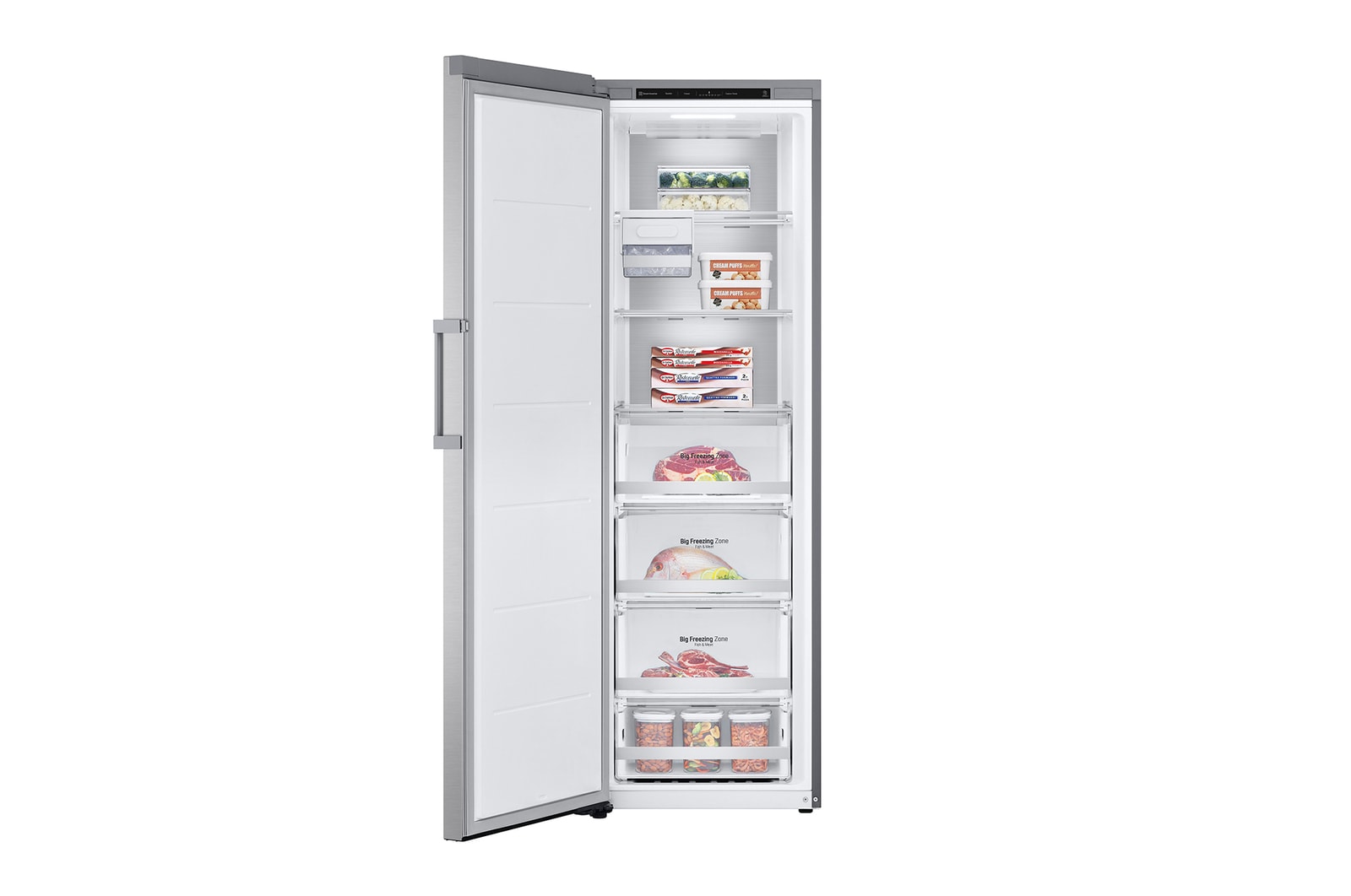 full open with foods