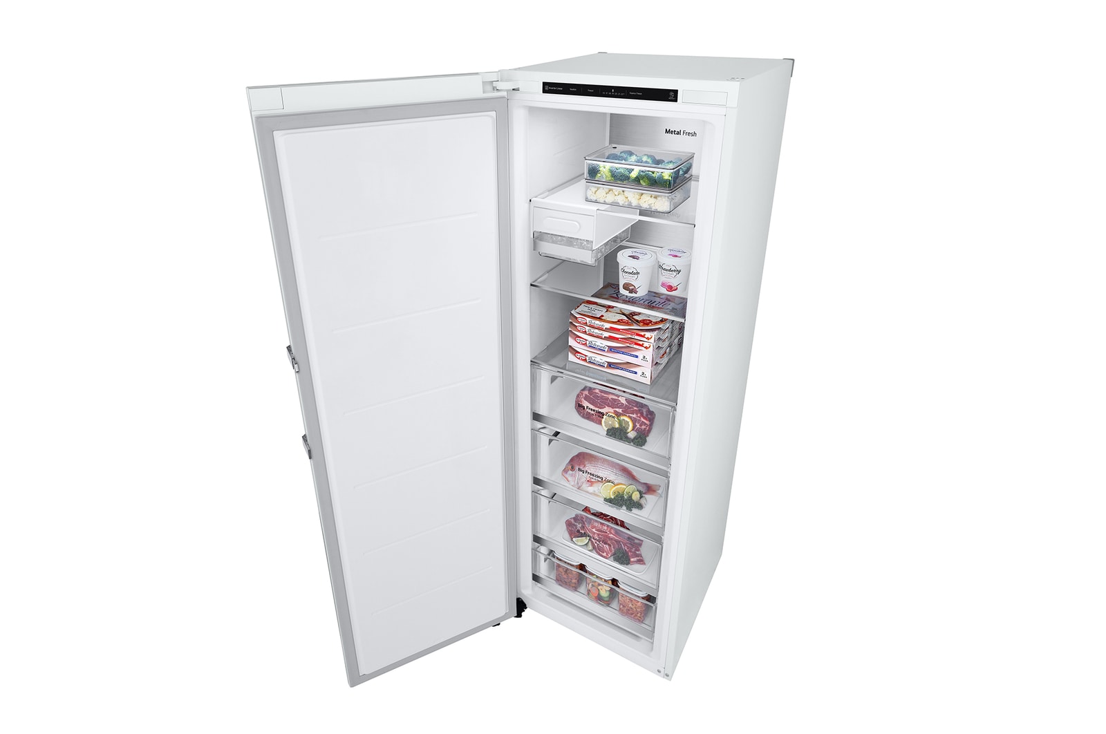 Open detail with foods