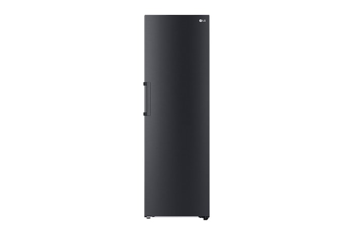 Vy framifrån av 386L Fristående kylskåp (Matte Black) - Energiklass D, Door Cooling™, LINEARCooling™, Moist Balance Crisper™, GLT51MCGSF