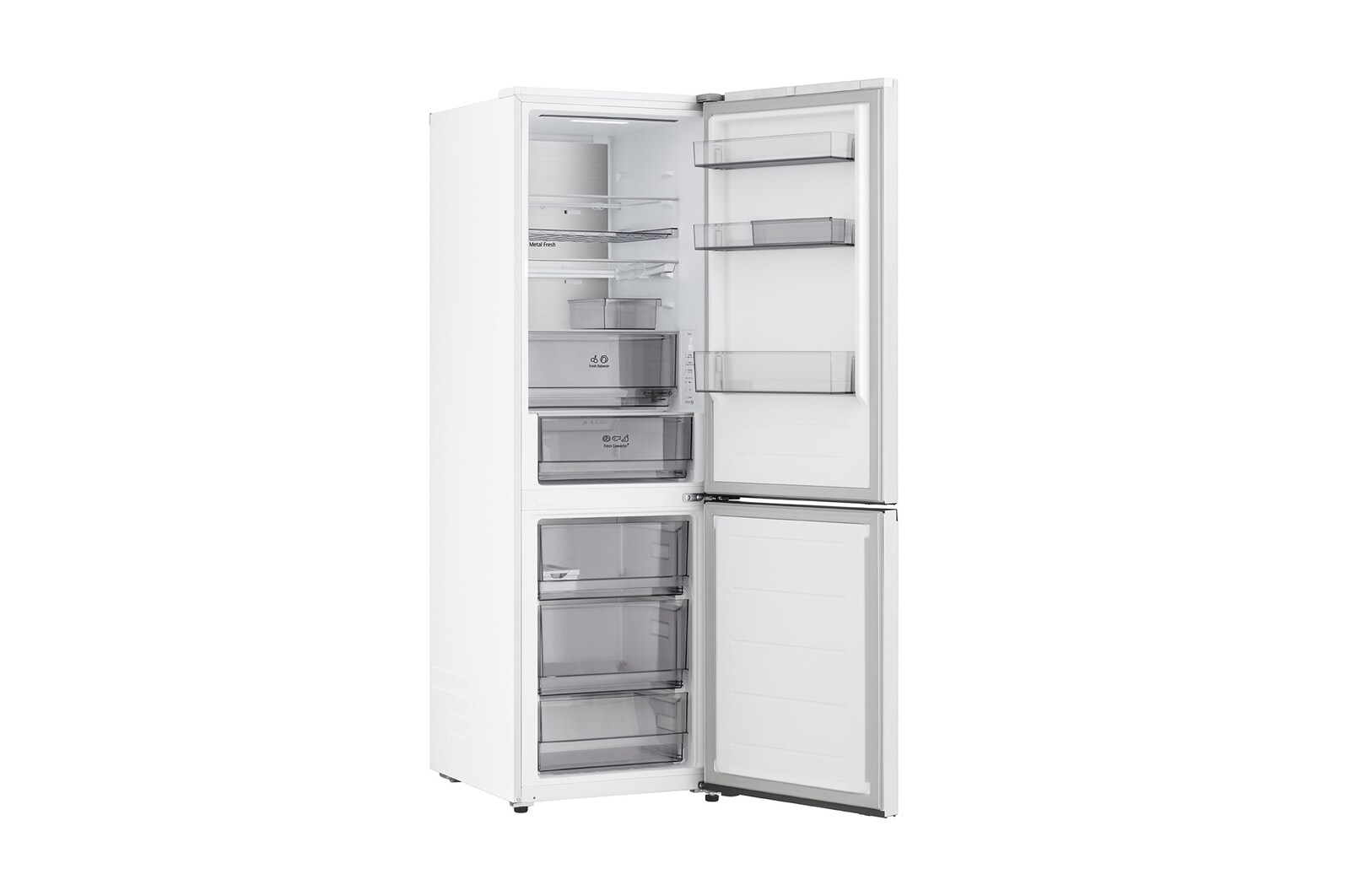 375L Bottom Freezer Refrigerator Prime Silver