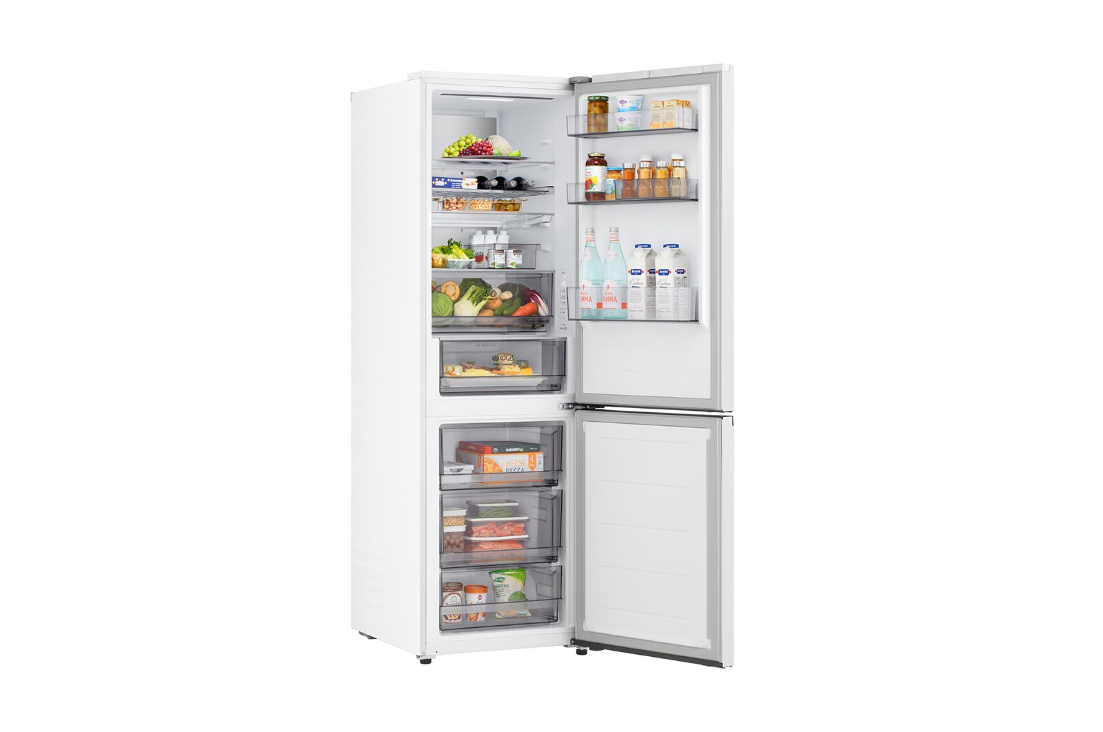 375L Bottom Freezer Refrigerator Prime Silver