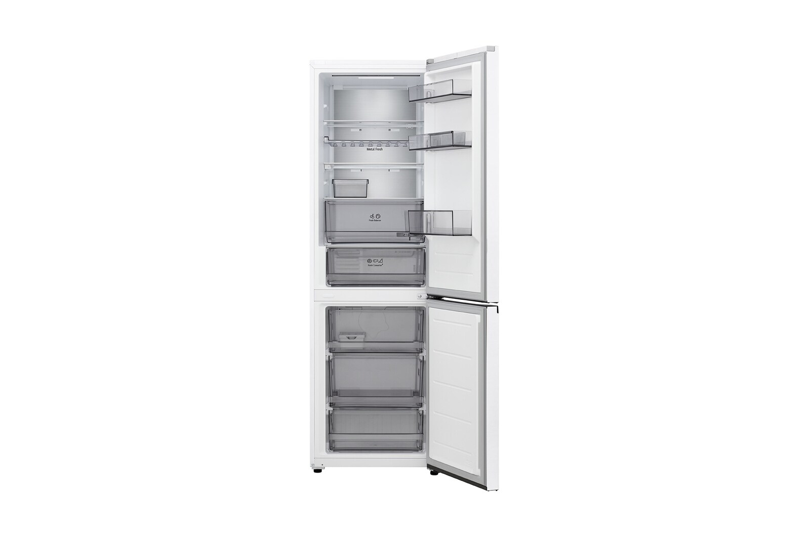 375L Bottom Freezer Refrigerator Prime Silver