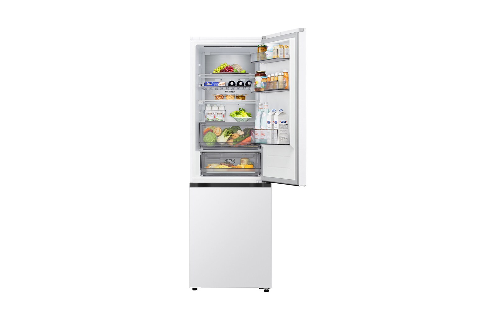 375L Bottom Freezer Refrigerator Prime Silver