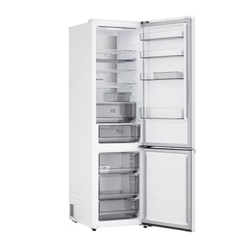 Vy framifrån av LG kyl/frys (GBBS726CPY) som visar DoorCooling+™-ventil