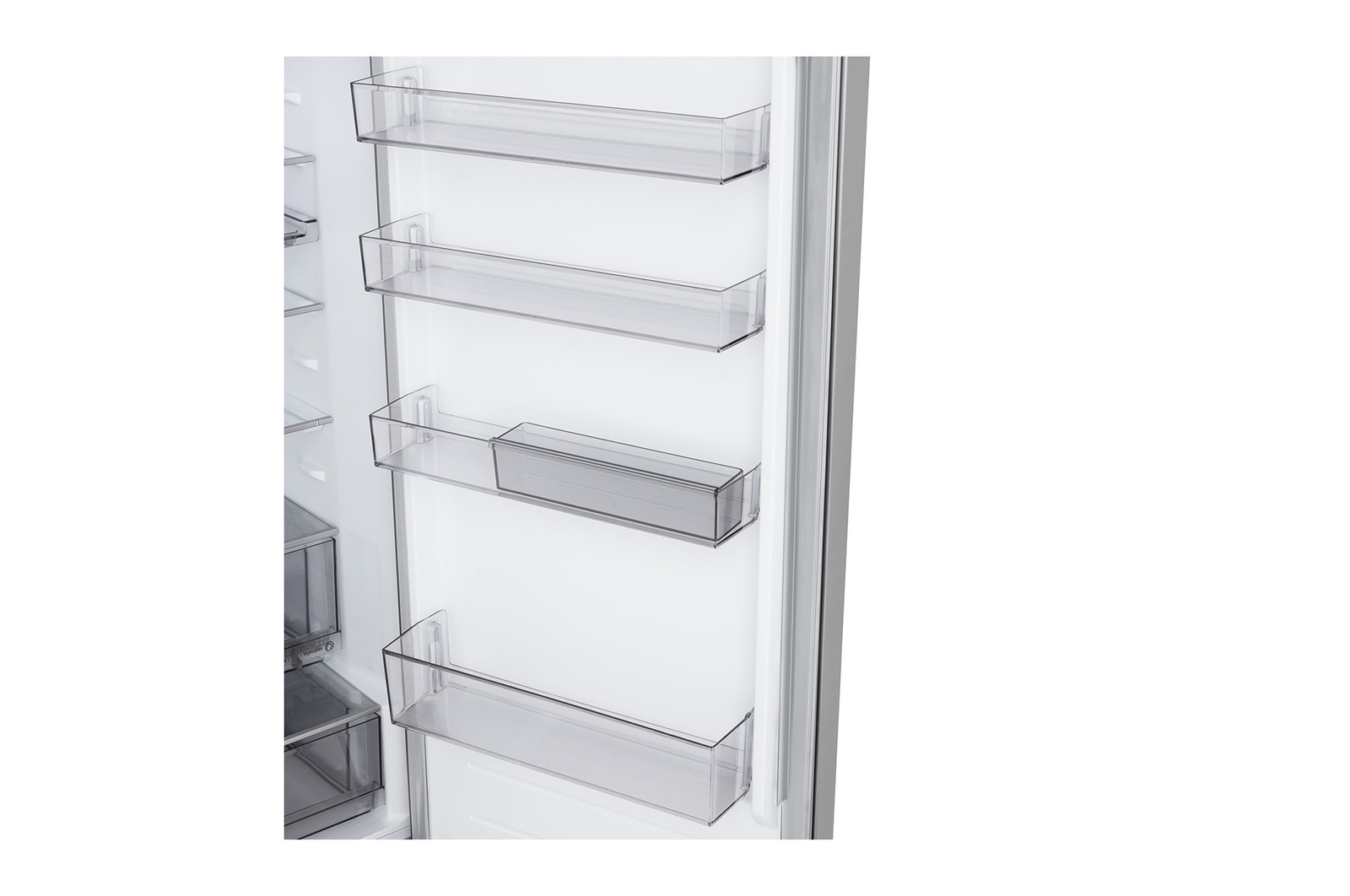 2.03M 375L Kombinerad kyl/frys(Prime Silver) - Energiklass C, Door Cooling+™ och Smart Diagnosis™ med Wi-Fi