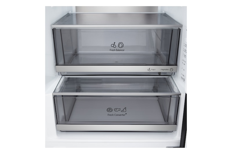 Vy ovanifrån av LG kyl/frys (GBBS726CPY)