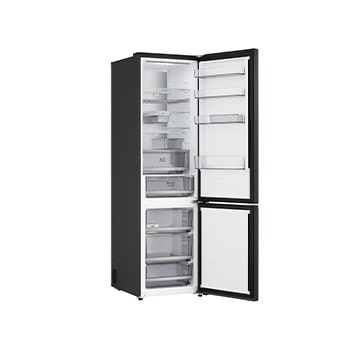 LG 2.03M 375L Kombinerad kyl/frys (Black steel) | Energiklass C, Door Cooling™ och Smart Diagnosis™ med Wi-Fi
