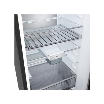 LG 2.03M 375L Kombinerad kyl/frys (Black steel) | Energiklass C, Door Cooling™ och Smart Diagnosis™ med Wi-Fi