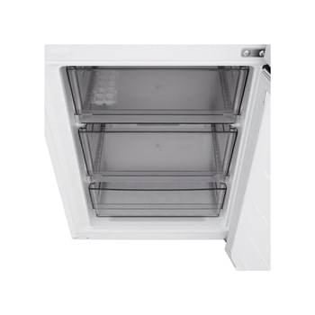 Vy framifrån av LG kyl/frys (GBBSJ10ESW) som visar DoorCooling+™-ventil