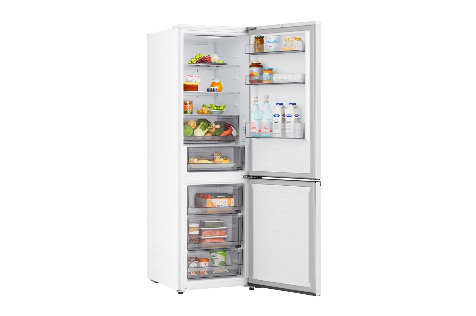 375L Bottom Freezer Refrigerator Prime Silver