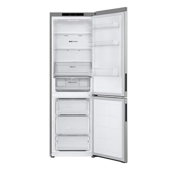 LG 1.86M 344L Kombinerad kyl/frys(Prime Silver) - Energiklass D, Door Cooling+™ och Smart Diagnosis™, GBV21NCDPY