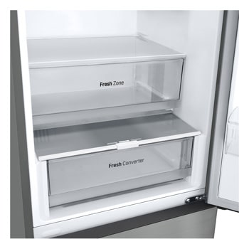 LG 1.86M 344L Kombinerad kyl/frys(Prime Silver) - Energiklass D, Door Cooling+™ och Smart Diagnosis™, GBV21NCDPY