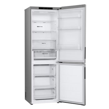 LG 1.86M 344L Kombinerad kyl/frys(Prime Silver) - Energiklass D, Door Cooling+™ och Smart Diagnosis™, GBV21NCDPY
