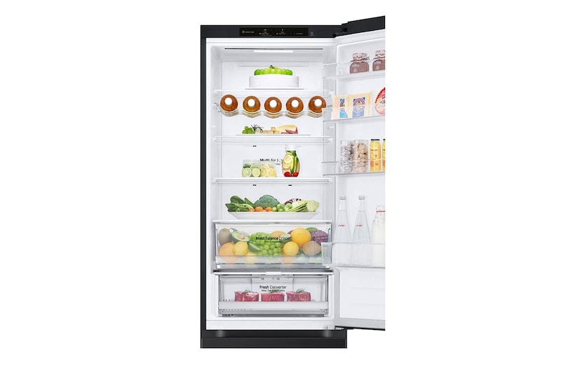 LG 2.03M 387L Kombinerad kyl/frys(Essence Matte Black) - Energiklass D, GBV3200DEP