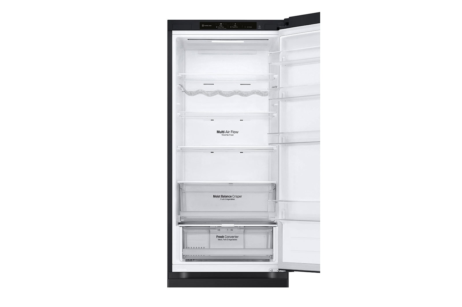 LG 2.03M 387L Kombinerad kyl/frys(Essence Matte Black) - Energiklass D, GBV3200DEP