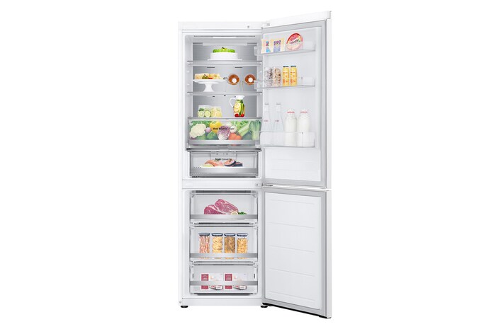 LG 1.86M 344L Kombinerad kyl/frys(Vit) - Energiklasse D, Door Cooling™ och Smart Diagnosis™ med Wi-Fi , GBV5150DSW