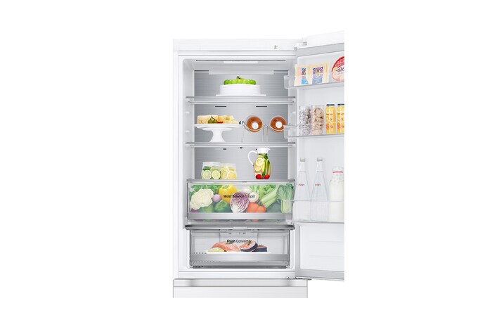 LG 1.86M 344L Kombinerad kyl/frys(Vit) - Energiklasse D, Door Cooling™ och Smart Diagnosis™ med Wi-Fi , GBV5150DSW