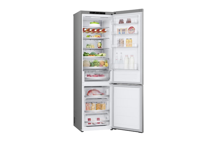 LG 2.03M 387L Kombinerad kyl/frys(Prime Silver) - Energiklass C, Door Cooling+™ och Smart Diagnosis™ , GBV5240CPY