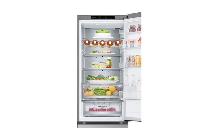 LG 2.03M 387L Kombinerad kyl/frys(Prime Silver) - Energiklass C, Door Cooling+™ och Smart Diagnosis™ , GBV5240CPY