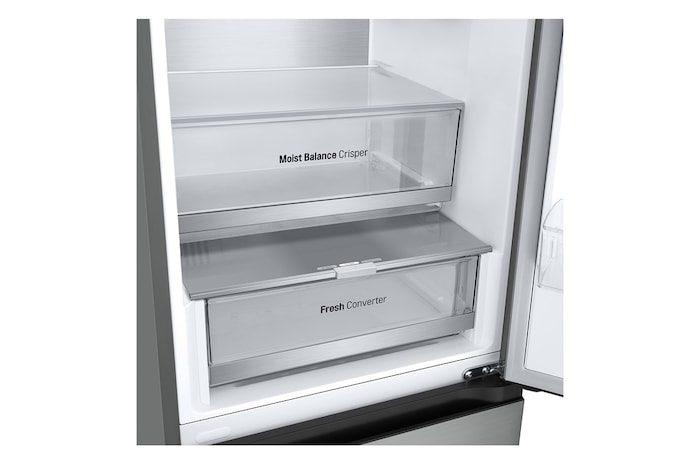 LG 2.03M 387L Kombinerad kyl/frys(Prime Silver) - Energiklass C, Door Cooling+™ och Smart Diagnosis™ , GBV5240CPY