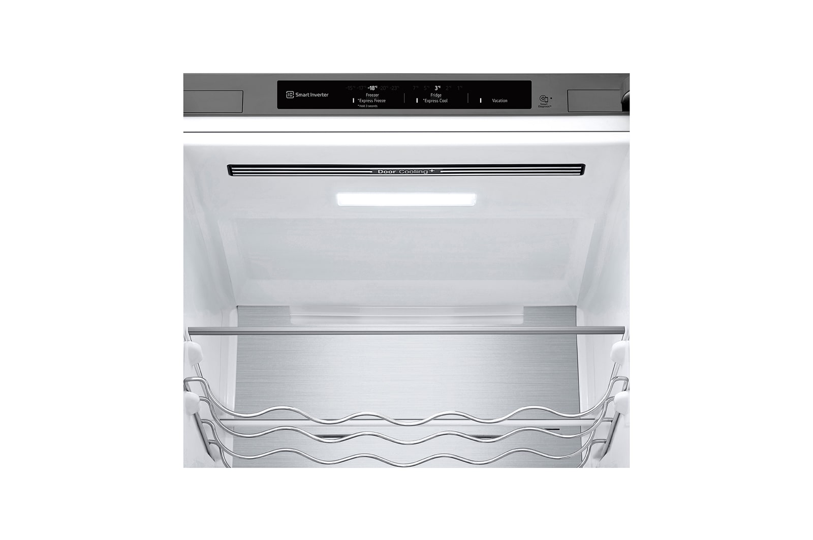 LG 2.03M 387L Kombinerad kyl/frys(Prime Silver) - Energiklass C, Door Cooling+™ och Smart Diagnosis™ , GBV5240CPY