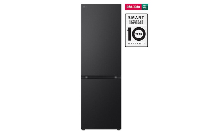 Vy framifrån av 1.86M 344L Kombinerad kyl/frys(Essence Black) - Energiklass C, GBV7180CEV