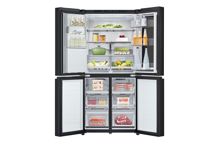 Front open with food