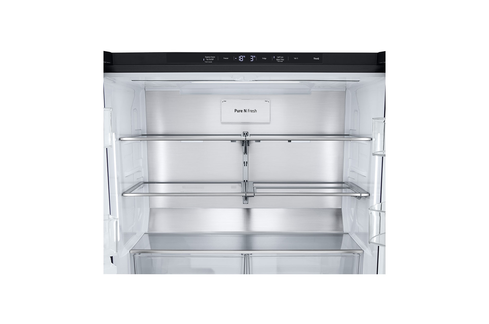 LG 641L French Door Side-by-Side  (Essence Black) - Energiklass E, Vatten/is via röranslutning, Smart Diagnosis™ med Wi-Fi, GML960EVBE
