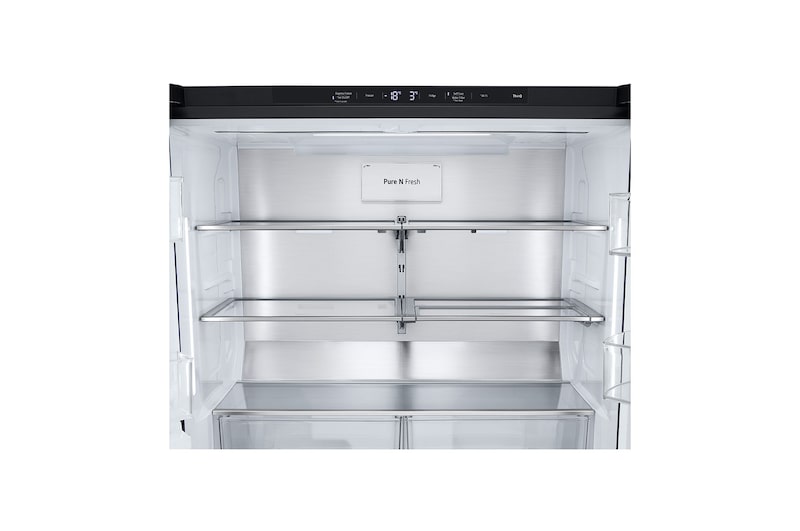 LG 641L French Door Side-by-Side  (Essence Black) - Energiklass E, Vatten/is via röranslutning, Smart Diagnosis™ med Wi-Fi, GML960EVBE