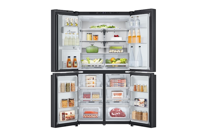 LG 641L French Door Side-by-Side  (Essence Black) - Energiklass E, Vatten/is via röranslutning, Smart Diagnosis™ med Wi-Fi, GML960EVBE
