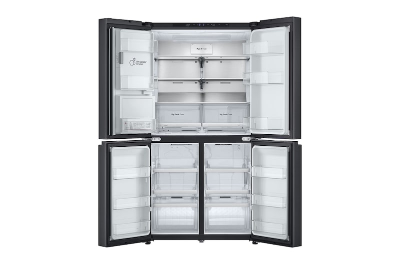 LG 641L French Door Side-by-Side  (Essence Black) - Energiklass E, Vatten/is via röranslutning, Smart Diagnosis™ med Wi-Fi, GML960EVBE