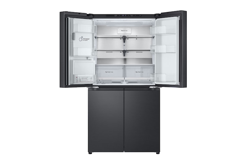 LG 641L French Door Side-by-Side  (Essence Black) - Energiklass E, Vatten/is via röranslutning, Smart Diagnosis™ med Wi-Fi, GML960EVBE
