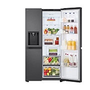 Left door open with food stored