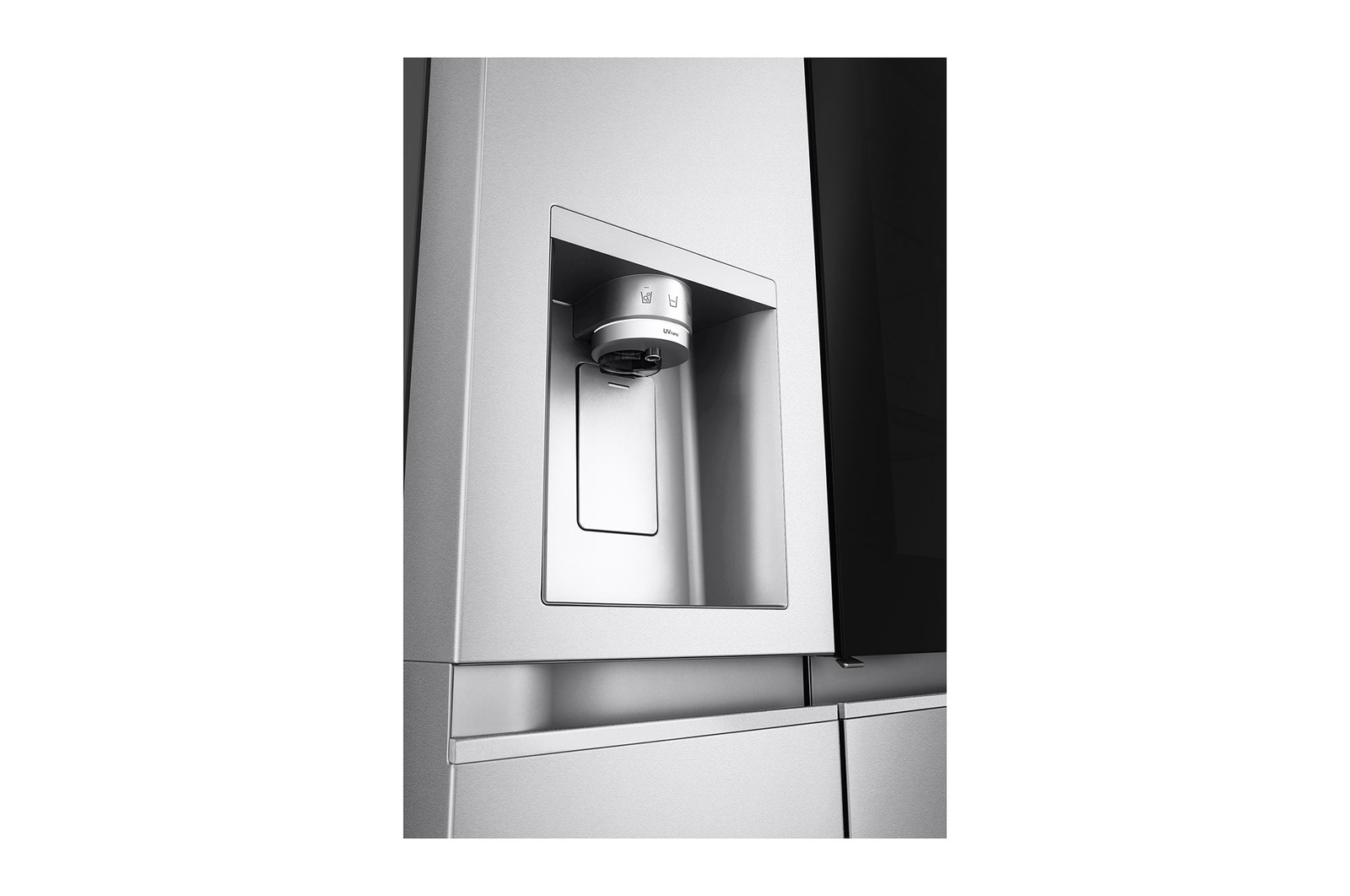 LG 628L InstaView Door in Door™ Side by Side (Metal Sorbet), Energiklass D, Vatten/is utan röranslutning, Smart Diagnosis™ med Wi-Fi, GSXE91MBAD
