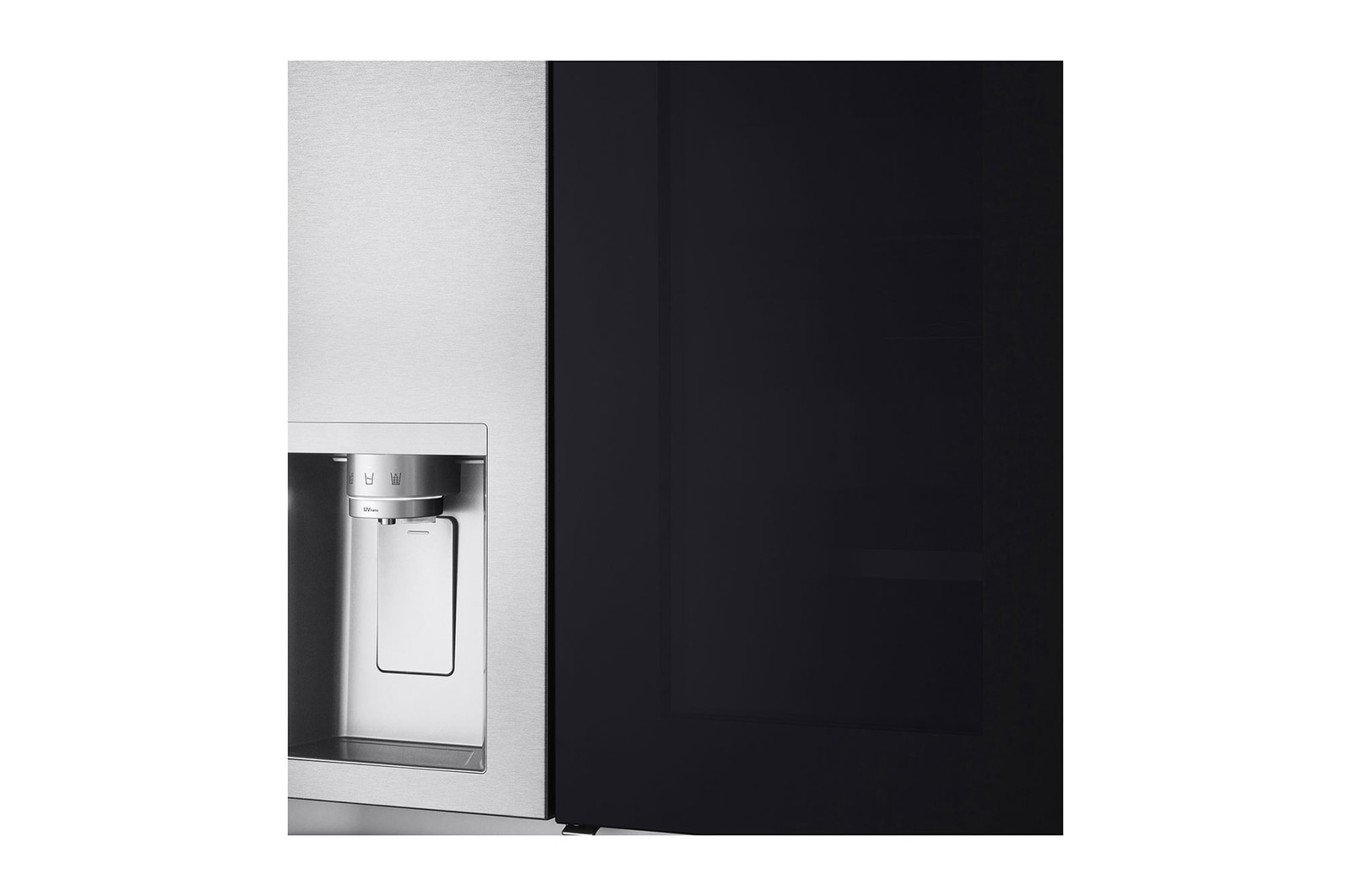 LG 628L InstaView Door in Door™ Side by Side (Metal Sorbet), Energiklass D, Vatten/is utan röranslutning, Smart Diagnosis™ med Wi-Fi, GSXE91MBAD