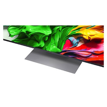 Stand view of LG QNED evo QNED85 TV