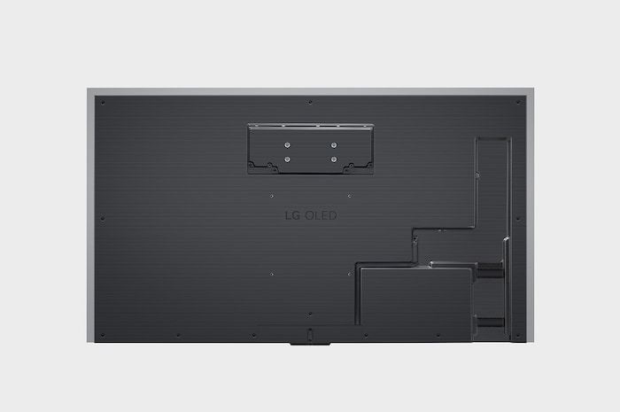 Vy bakifrån av LG OLED evo TV, OLED M4